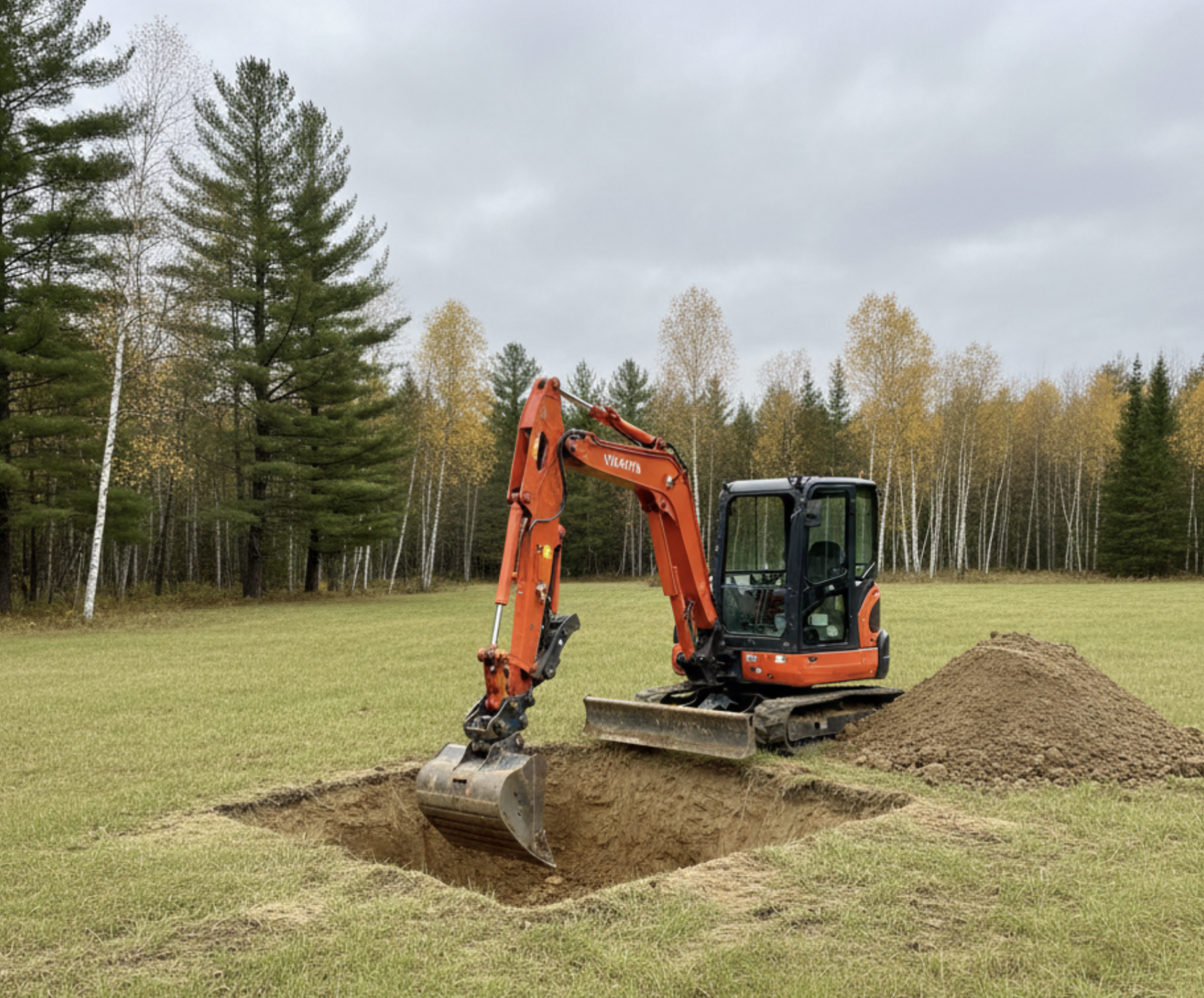 Septic Perc Test Holes